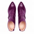 Gexo - Ladies Light Purple Calf Leather Long Boot