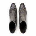 Elsie - Ladies Grey and Blue Calf Leather Long Boot