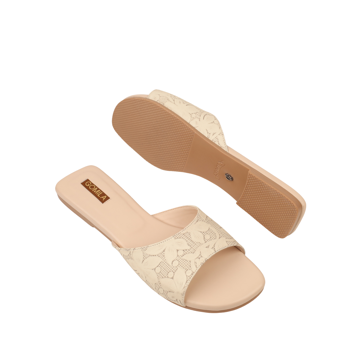 Nirva - Women's Textured Off White Slipper