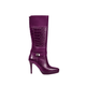 Gexo - Ladies Light Purple Calf Leather Long Boot