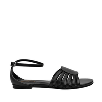 Bella - Women's Black Strapped Sandal