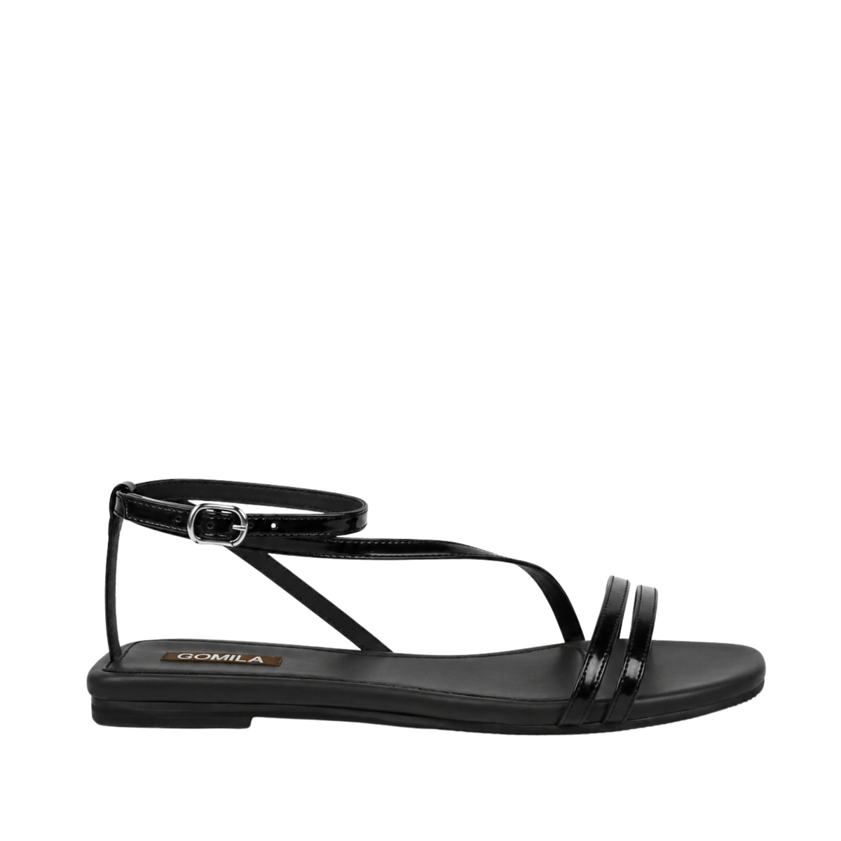 Hollis - Women's Black Strapped Sandal