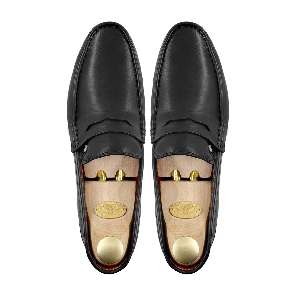 Fronzay - Men's Black Calf Leather Loafer