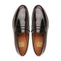 Emile - Men's Burnished Burgendy Box Leather High Shine Loafer