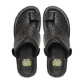 Dubai - Men's Black Calf Leather Slipper