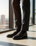 Neroq - Men's Black Calf Leather Loafer