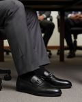 Neroq - Men's Black Calf Leather Loafer