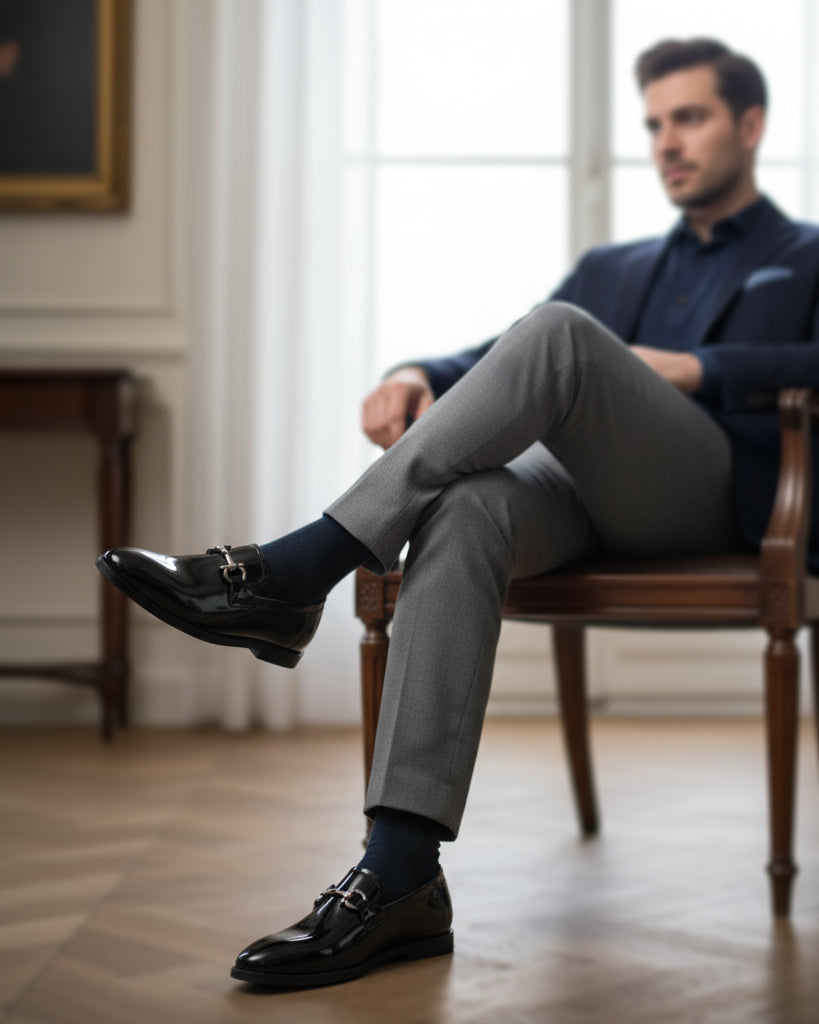 Snakeyes - Men's Black Patent Leather Loafer