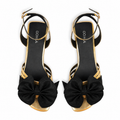 Barebliss - Women's Golden High Shine Sandal