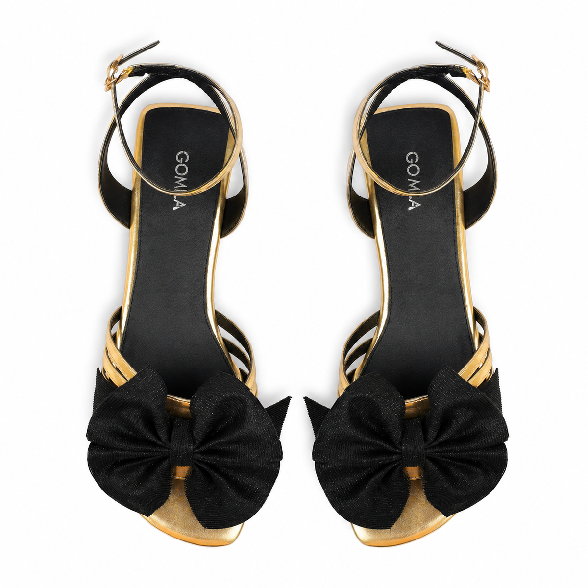 Barebliss - Women's Golden High Shine Sandal