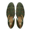 Candis - Men's Olive Green Kid Suede Sandal