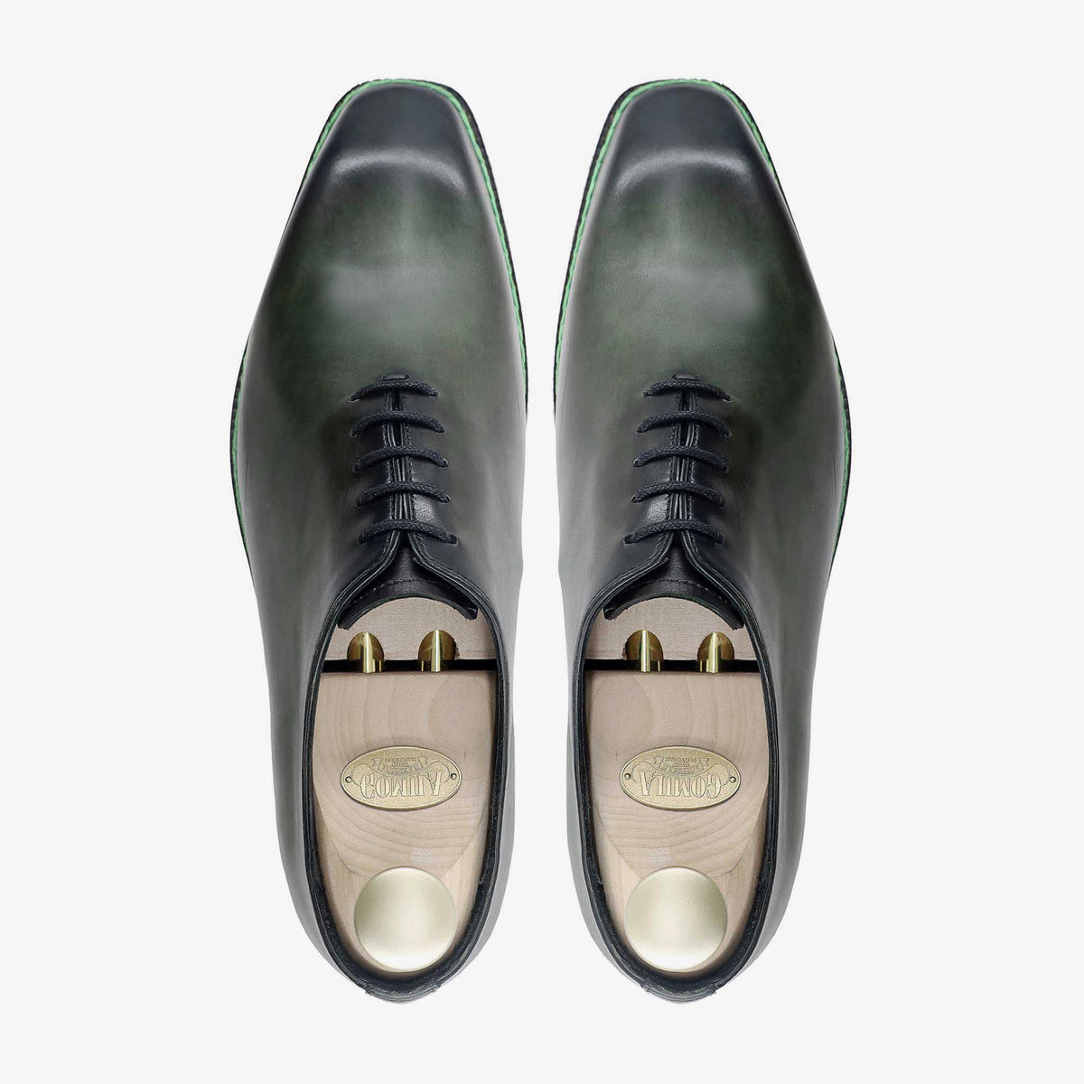 Lieksa - Men's Burnished Green Calf Leather Wholecut Shoe - Goodyear Welted