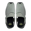 Carin - Men's Steel Grey Kid Suede Sandal