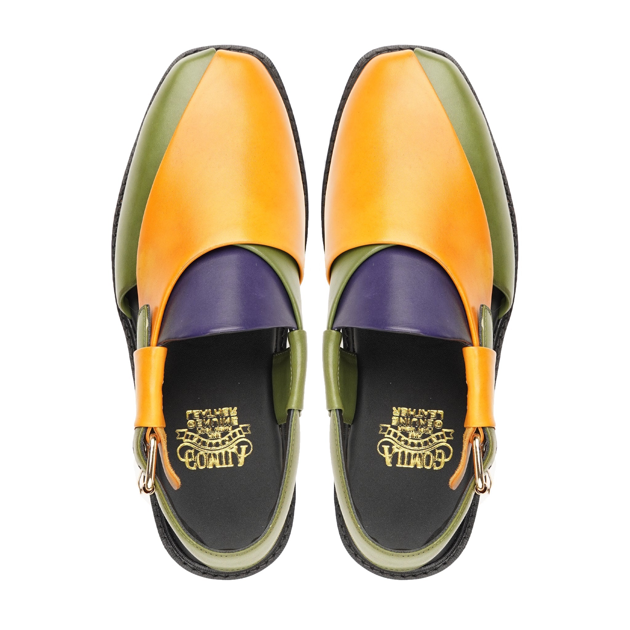 Emi - Men's Multi color Calf Leather Sandal