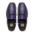 Ayako - Men's Blue Pebble Grain Leather Sandal