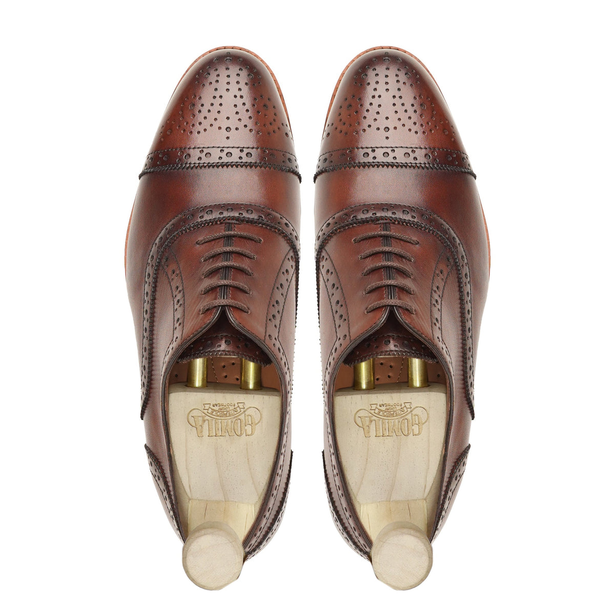 Ryoto - Men's Brown Calf Leather Oxford Shoe