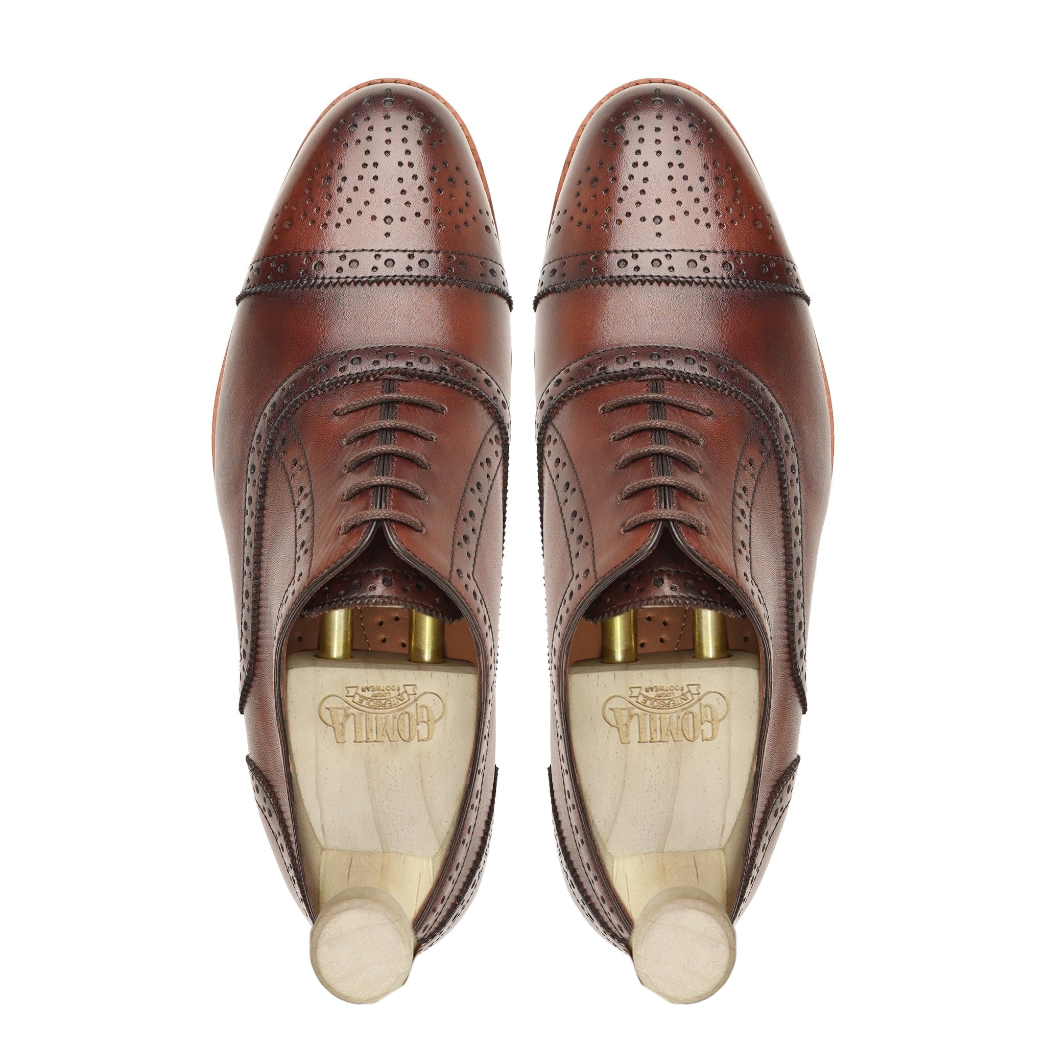 Ryoto - Men's Brown Calf Leather Oxford Shoe