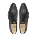 Samara - Men's Black Calf Leather Wholecut Shoe