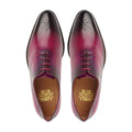 Jorge - Men's Fuchsia Patina Calf Leather Wholecut Shoe