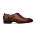 Kabe - Men's Burnished Brown Calf Leather Oxford Shoe