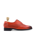Jhung - Men's Burnished Tan Calf Leather Wholecut Shoe