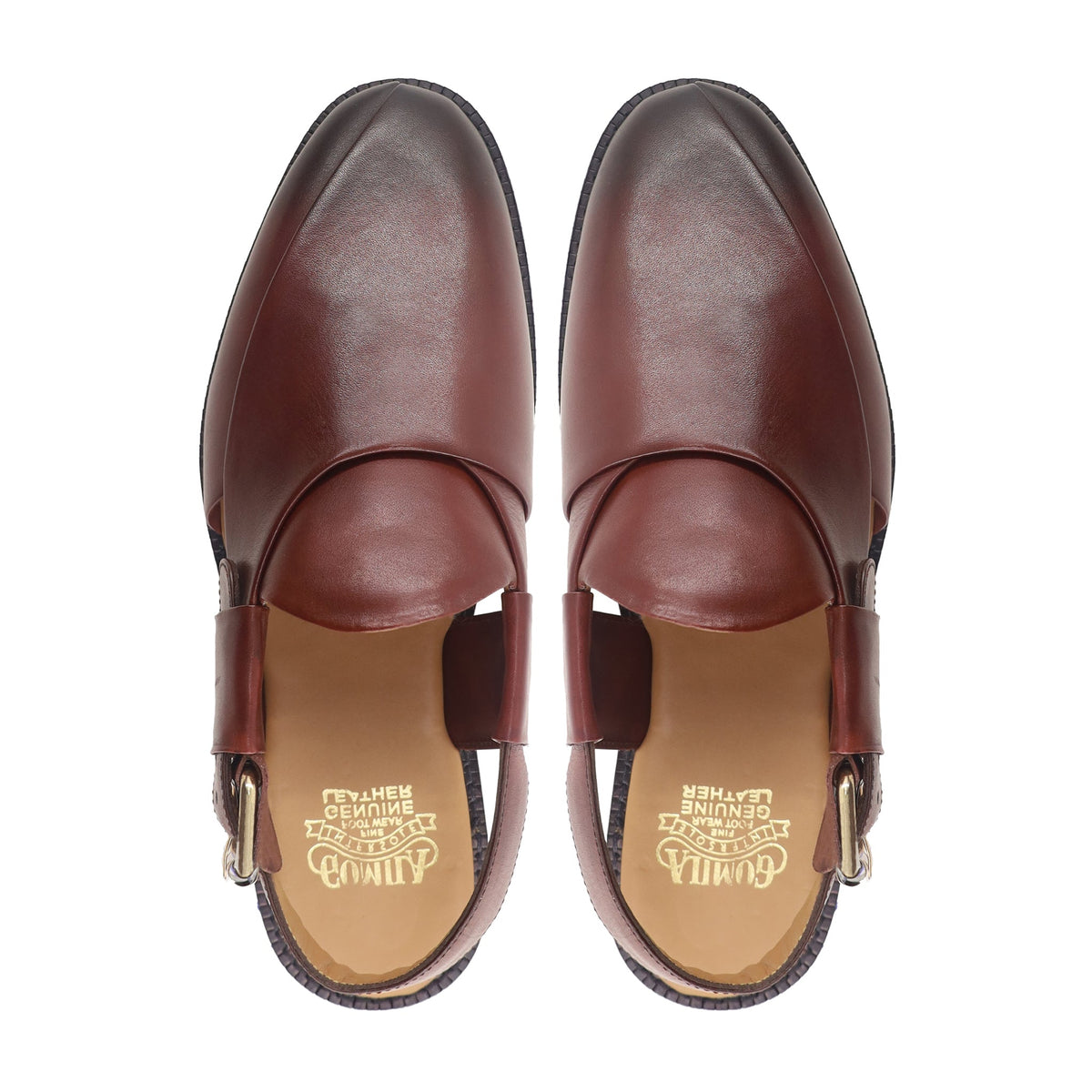 Jonas - Men's Burnished Oxblood Calf Leather Sandal