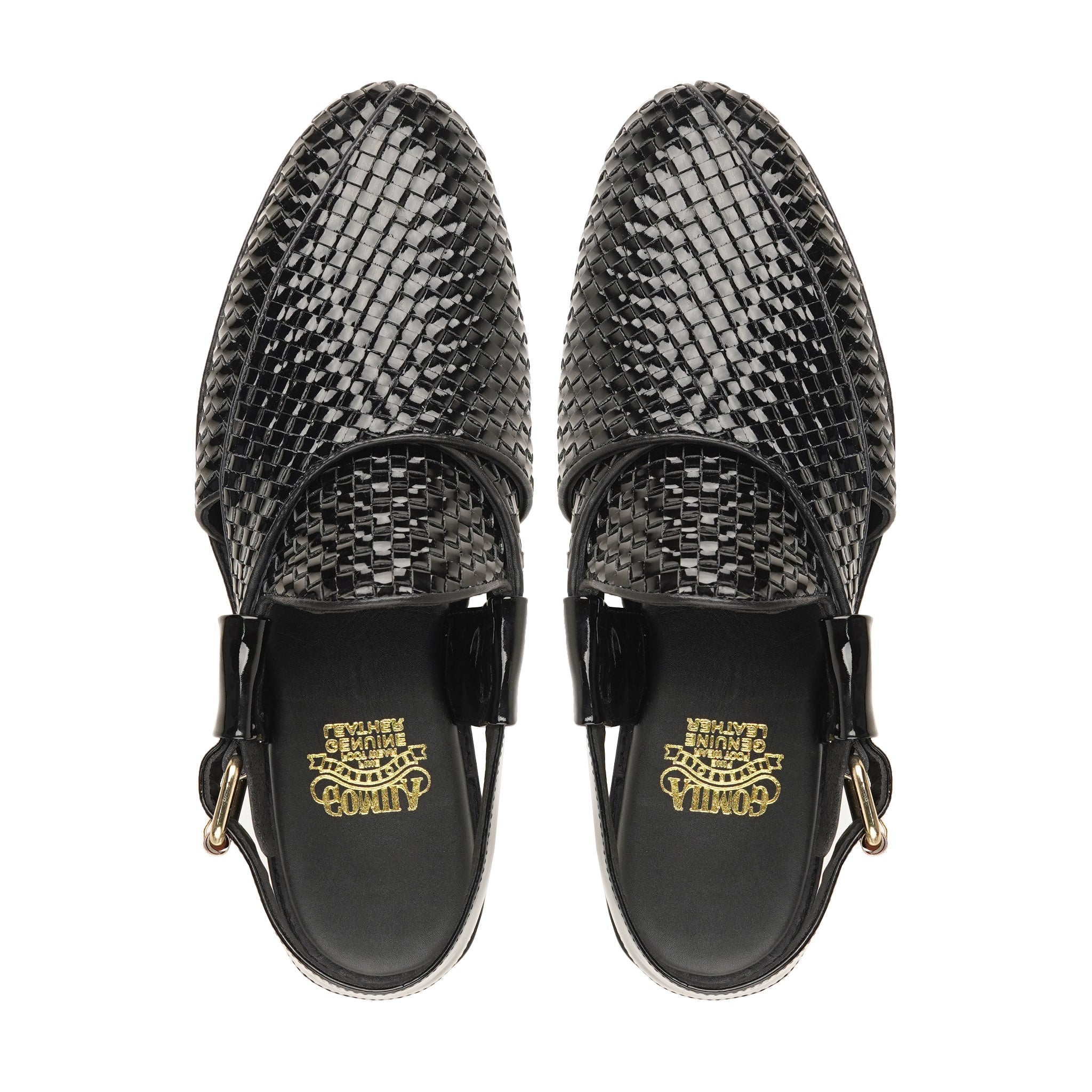 Paarl - Men's Black Patent Leather Sandal
