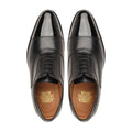 Golsar - Men's Black Calf and Patent Leather Oxford Shoe