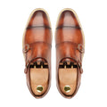 Canon - Men's Burnished Brown Calf Leather Double Monkstrap