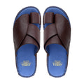 Curtis - Men's Reddish Brown Pebble Grain Leather Slipper