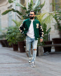 Benzema - Men's White and Blue Sneaker