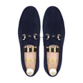 Vesco - Men's Navy Blue Suede Loafer