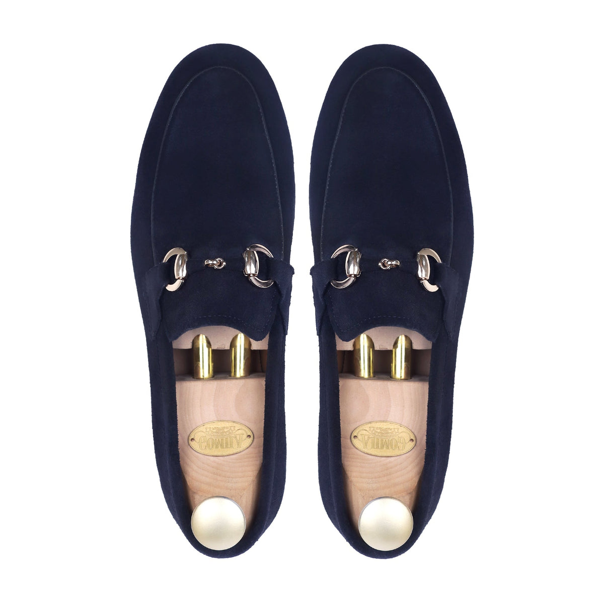 Vesco - Men's Navy Blue Suede Loafer