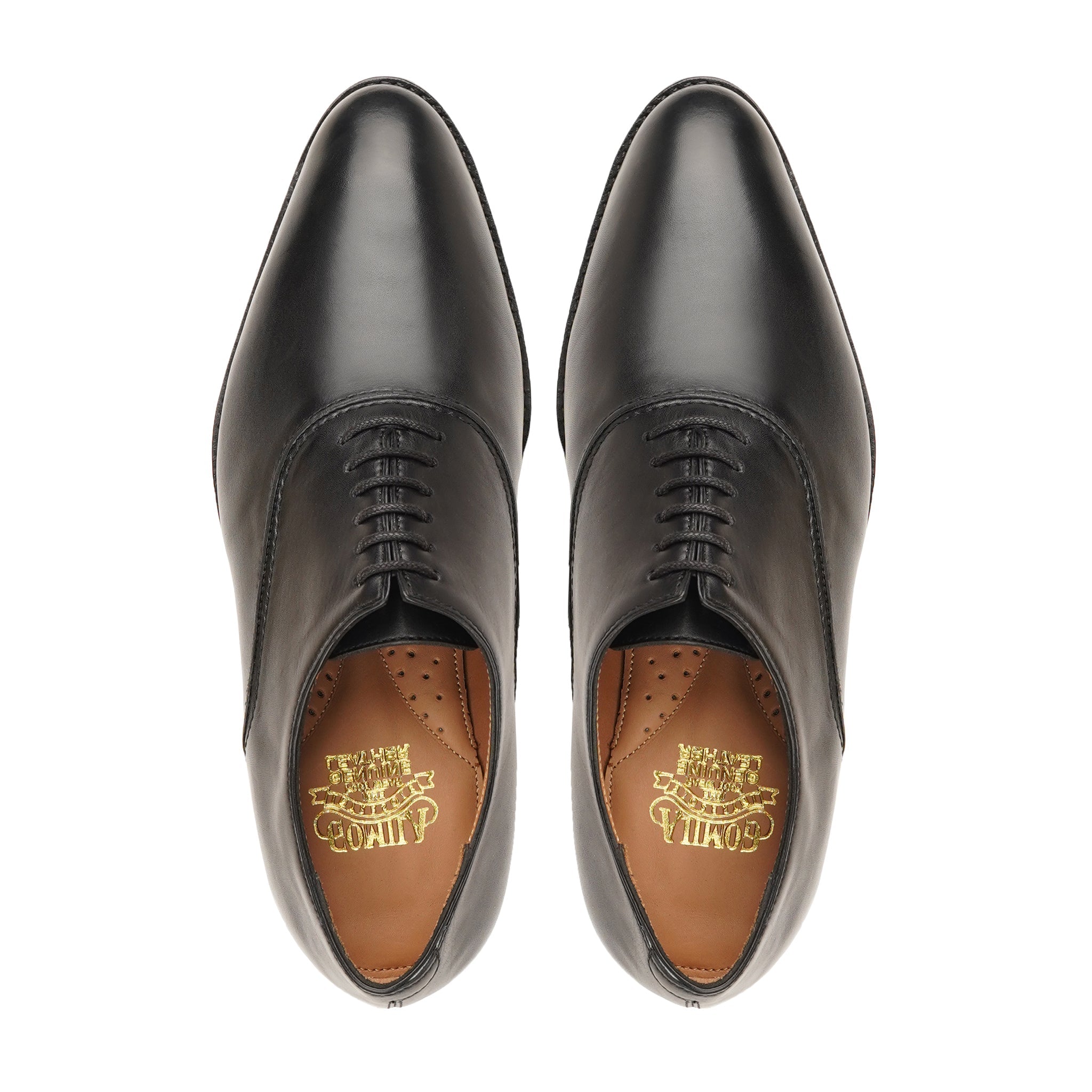 Charro - Men's Black Calf Leather Oxford Shoe