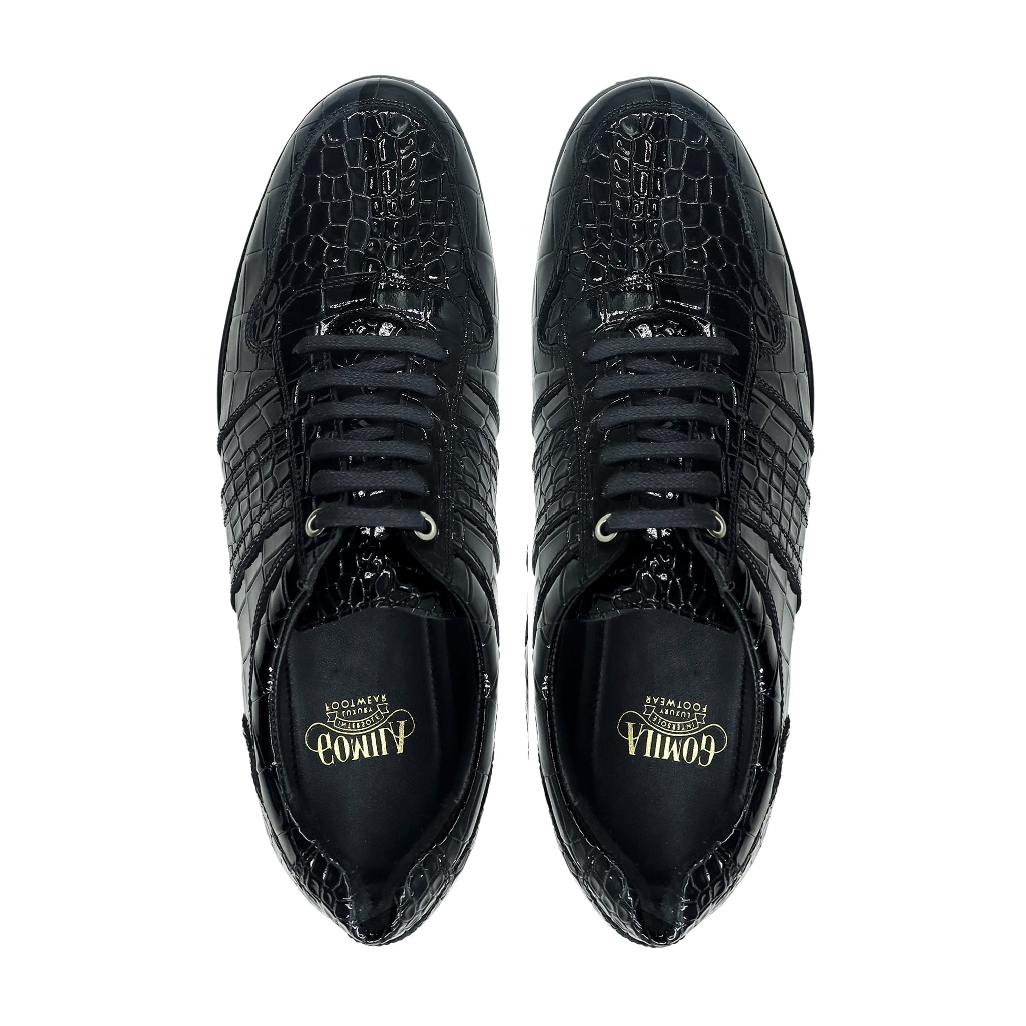 Langfoss - Men's Black Patent Leather Jogger