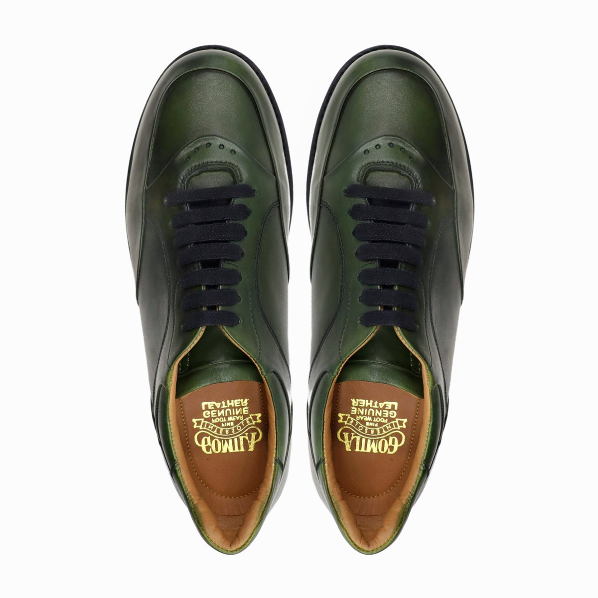 Dort - Men's Green Calf Leather Jogger - Goodyear Welted