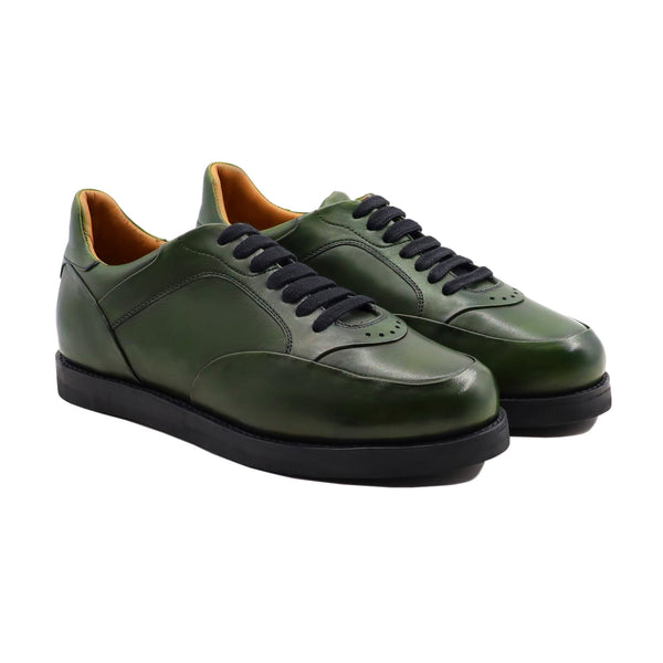 Dort - Men's Green Calf Leather Jogger - Goodyear Welted