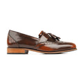 Hobbs - Men's Burnished Brown Box Leather High Shine Loafer