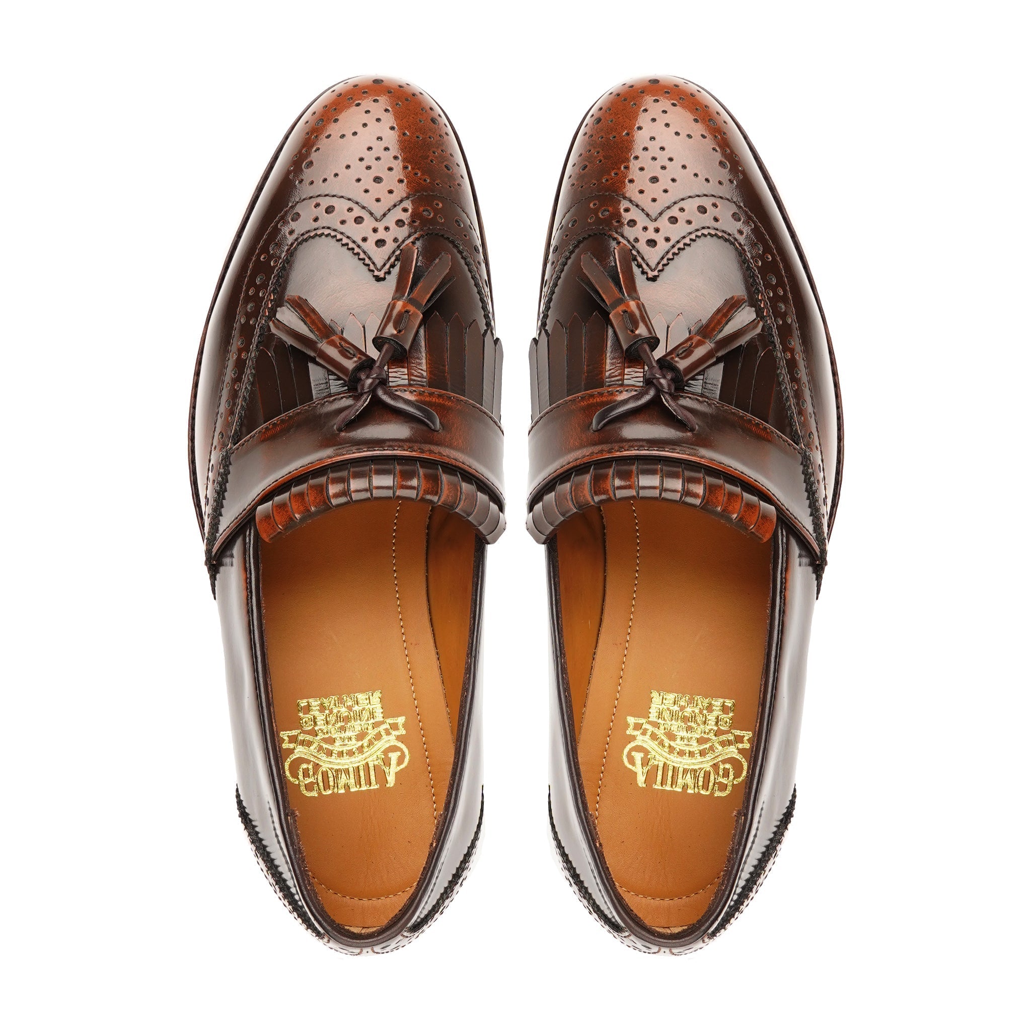 Hobbs - Men's Burnished Brown Box Leather High Shine Loafer