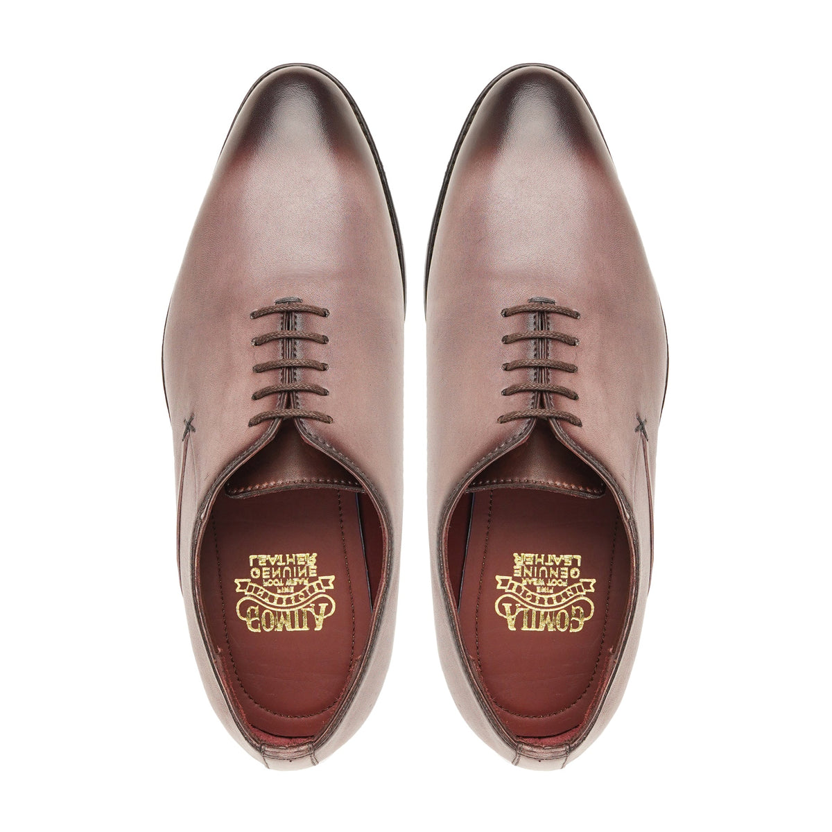 Cisco - Men's Burnished Beige Calf Leather Wholecut Shoe