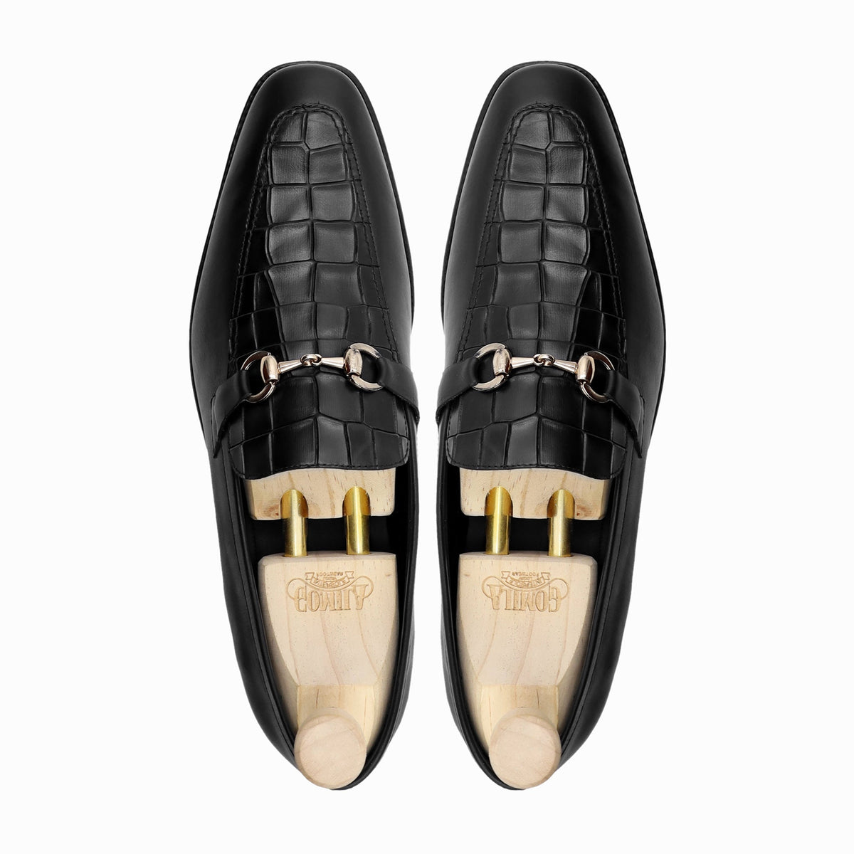 Dukhan - Men's Black Calf Leather Loafer
