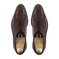 Ezio - Men's Dark Brown Calf Leather Oxford Shoe