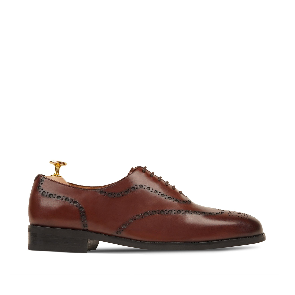 Bristol - Men's Oxblood Calf Leather Wholecut Shoe