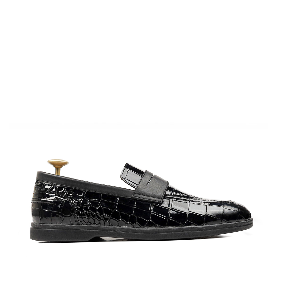 Rolvik - Men's Black Patent Leather Loafer