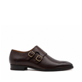 Garda - Men's Dark Brown Calf Leather Double Monkstrap