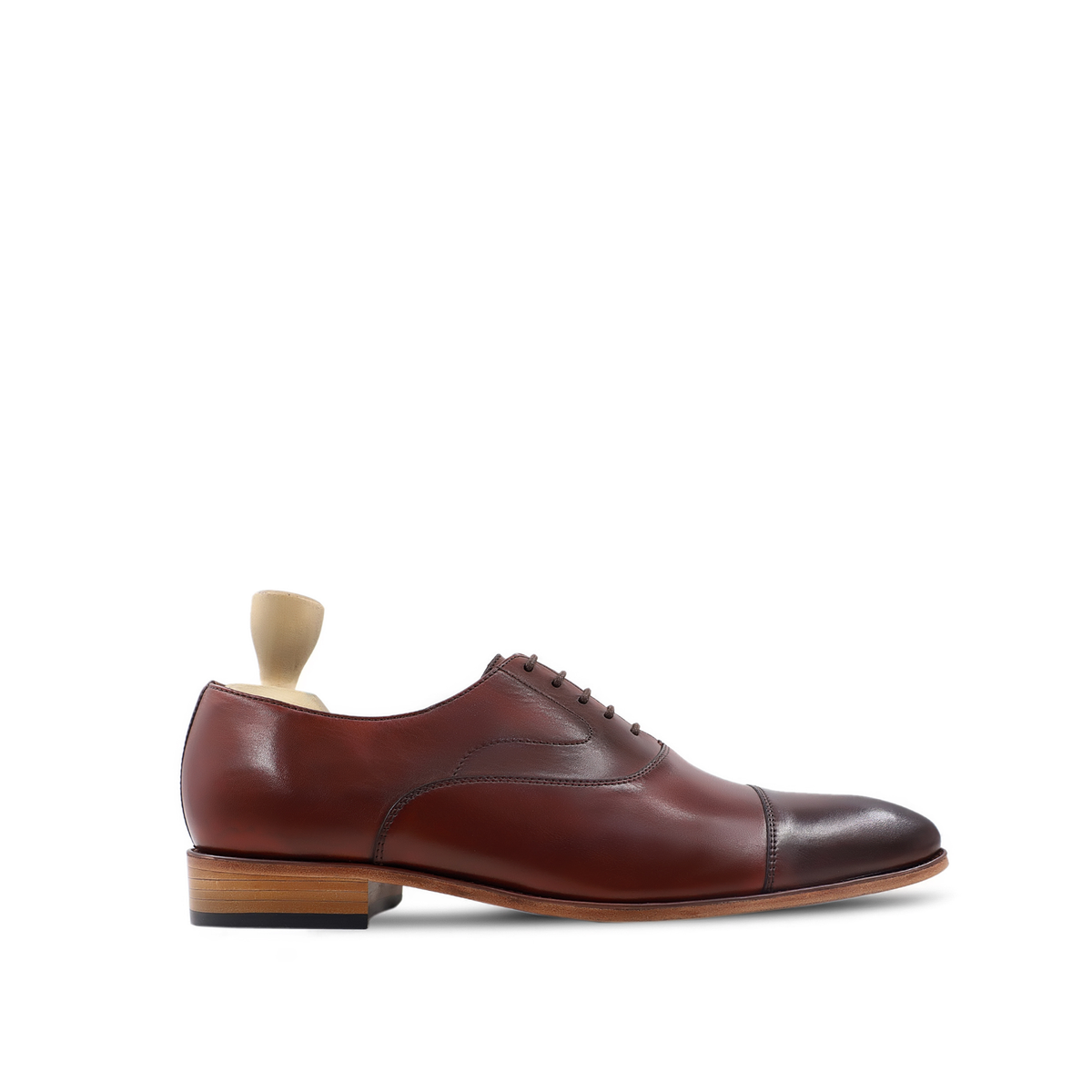 Malwo - Men's Reddish Brown Calf Leather Oxford Shoe