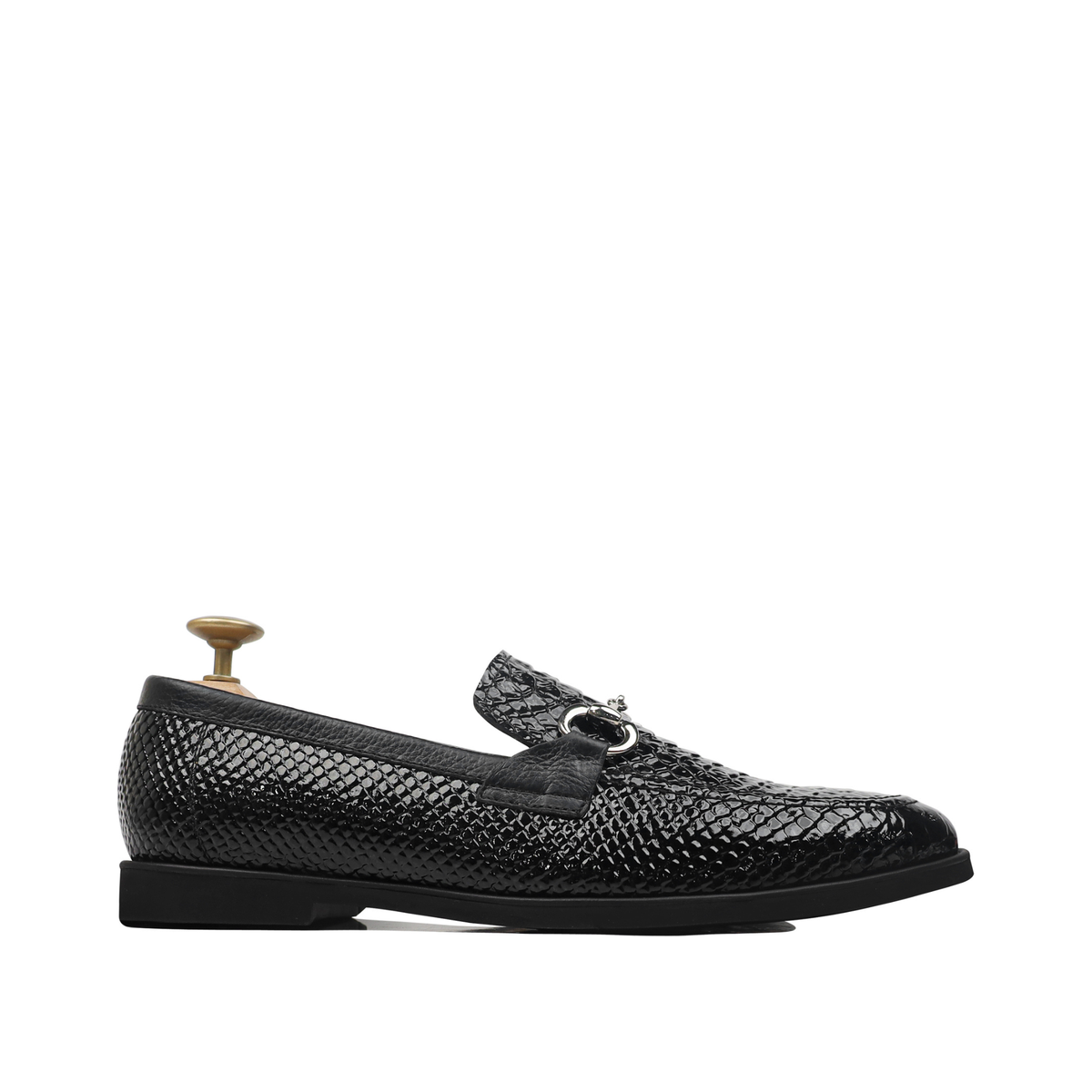 Maren - Men's Black Patent Leather Loafer