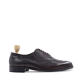Fernando - Men's Dark Brown Calf Leather Wholecut Shoe