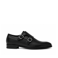 Artista - Men's Black Calf Leather Double Monkstrap