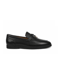 Brent - Men's Black Pebble Grain Leather Loafer